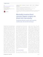 Minimally Invasive Direct Coronary Bypass Surgery via Distal Mini-sternotomy : Promising Clinical Results with Anaortic, Multivessel, All-arterial Technique