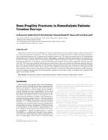 Bone Fragility Fractures in Hemodialysis Patients: Croatian Surveys