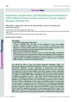 Hyperbaric Oxygenation and 20-hydroxyeicosatetreanoic acid Inhibition Reduce Stroke Volume in Female Diabetic Sprague-Dawley rats