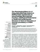 The Physiological Effect of n-3 Polyunsaturated Fatty Acids (n-3 PUFAs) Intake and Exercise on Hemorheology, Microvascular Function, and Physical Performance in Health and Cardiovascular Diseases; Is There an Interaction of Exercise and Dietary n-3 PUFA I