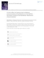 In Vitro Effect of Subminimal Inhibitory Concentrations of Antibiotics on the Biofilm Formation Ability of Acinetobacter Baumannii Clinical Isolates