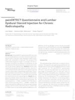 painDETECT Questionnaire and Lumbar Epidural Steroid Injection for Chronic Radiculopathy