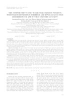 The Temperament and Character Traits in Patients with Major Depressive Disorder and Bipolar Affective Disorder with and Without Suicide Attempt