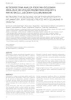 prikaz prve stranice dokumenta Retrospektivna analiza podataka bolesnika oboljelih od upalnih reumatskih bolesti u Hrvatskoj liječenih golimumabom