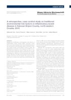 prikaz prve stranice dokumenta A Retrospective, Case-control Study on Traditional Environmental risk Factors in Inflammatory Bowel Disease in Vukovar-Srijem County, North-eastern Croatia, 2010.