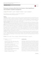 prikaz prve stranice dokumenta Pulmonary Contusions After Blunt Chest Trauma: Clinical Significance and Evaluation of Patient Management
