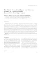 prikaz prve stranice dokumenta Rat Sciatic Nerve Crush Injury and Recovery Tracked by Plantar Test and Immunohistochemistry Analysis