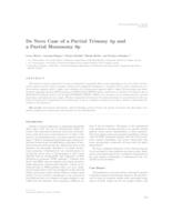 prikaz prve stranice dokumenta De Novo Case of a Partial Trisomy 4p and a Partial Monosomy 8p