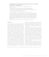prikaz prve stranice dokumenta Determination of Aucubin and Catalpol in Plantago Species by Micellar Electrokinetic Chromatography